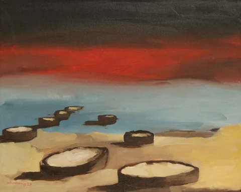 landscape, oil on canvas, 50 × 40 cm, 2023 – Fawzy Elemrany