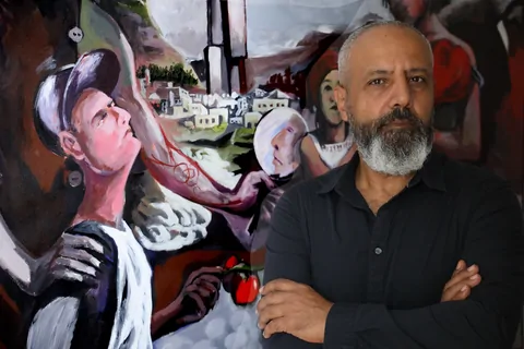 Portrait of the artist. Photograph By Ibrahim Yaghi – Fawzy Elemrany